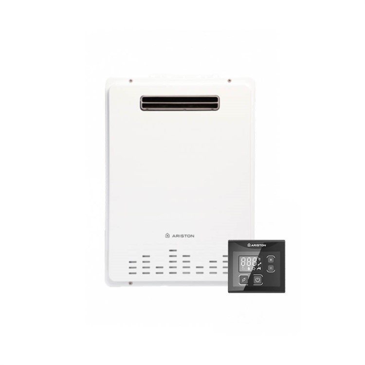 scaldabagno a gas ariston next evo x outdoor 26 eu gpl 26 lt da esterno basso nox new erp