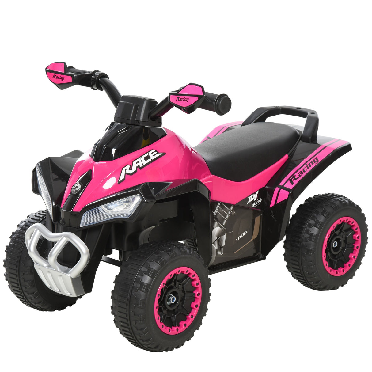 easycomfort easycomfort quad giocattolo per bambini cavalcabile con luci e suoni movimento a spinta eta consigliata 18 36 mesi rosa 67 5x38x 44cm