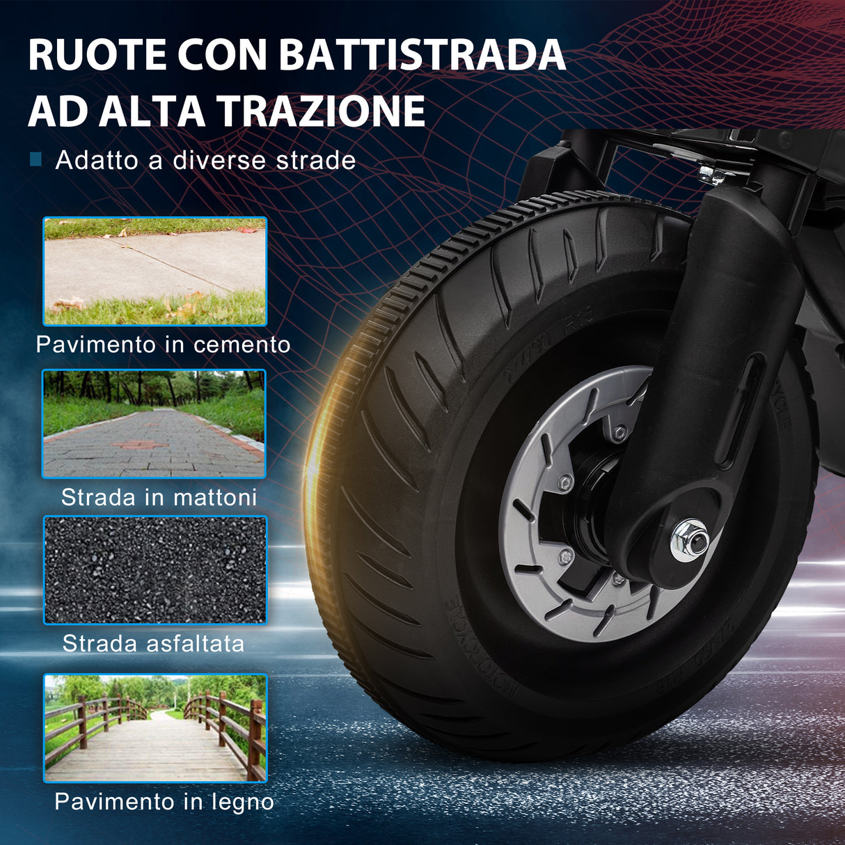 easycomfort easycomfort moto elettrica per bambini 3 5 anni in pp e metallo con rotelle clacson e musica 86x44x58 cm nera
