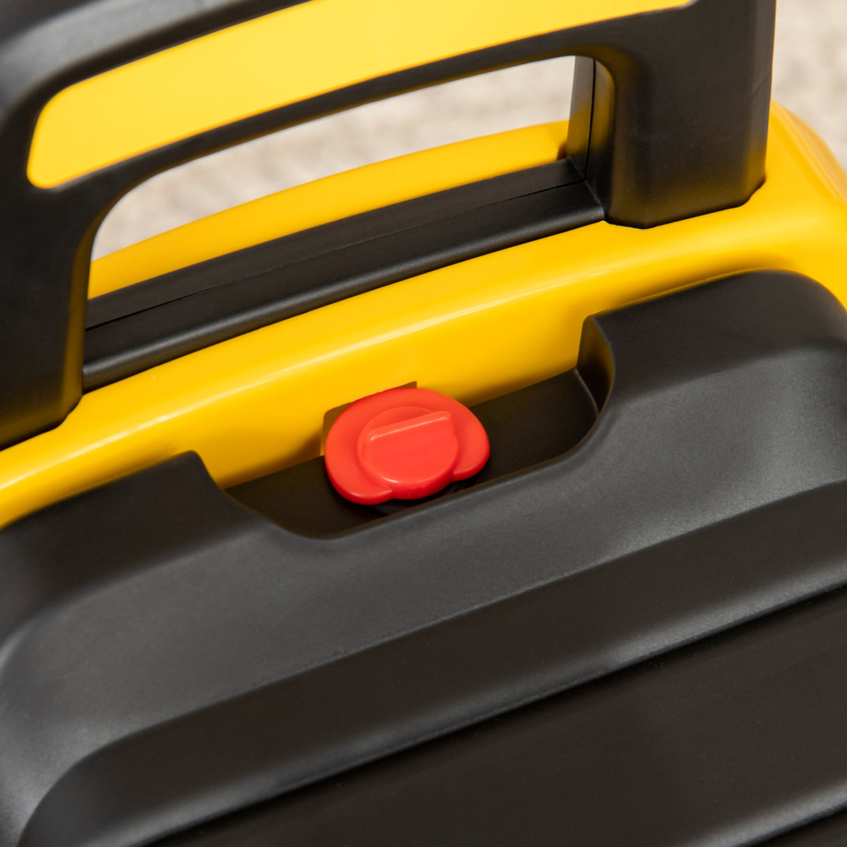 easycomfort easycomfort ruspa giocattolo per bambini 1 3 anni con escavatore e spazio portaoggetti 78x29 5x54 cm giallo e nero