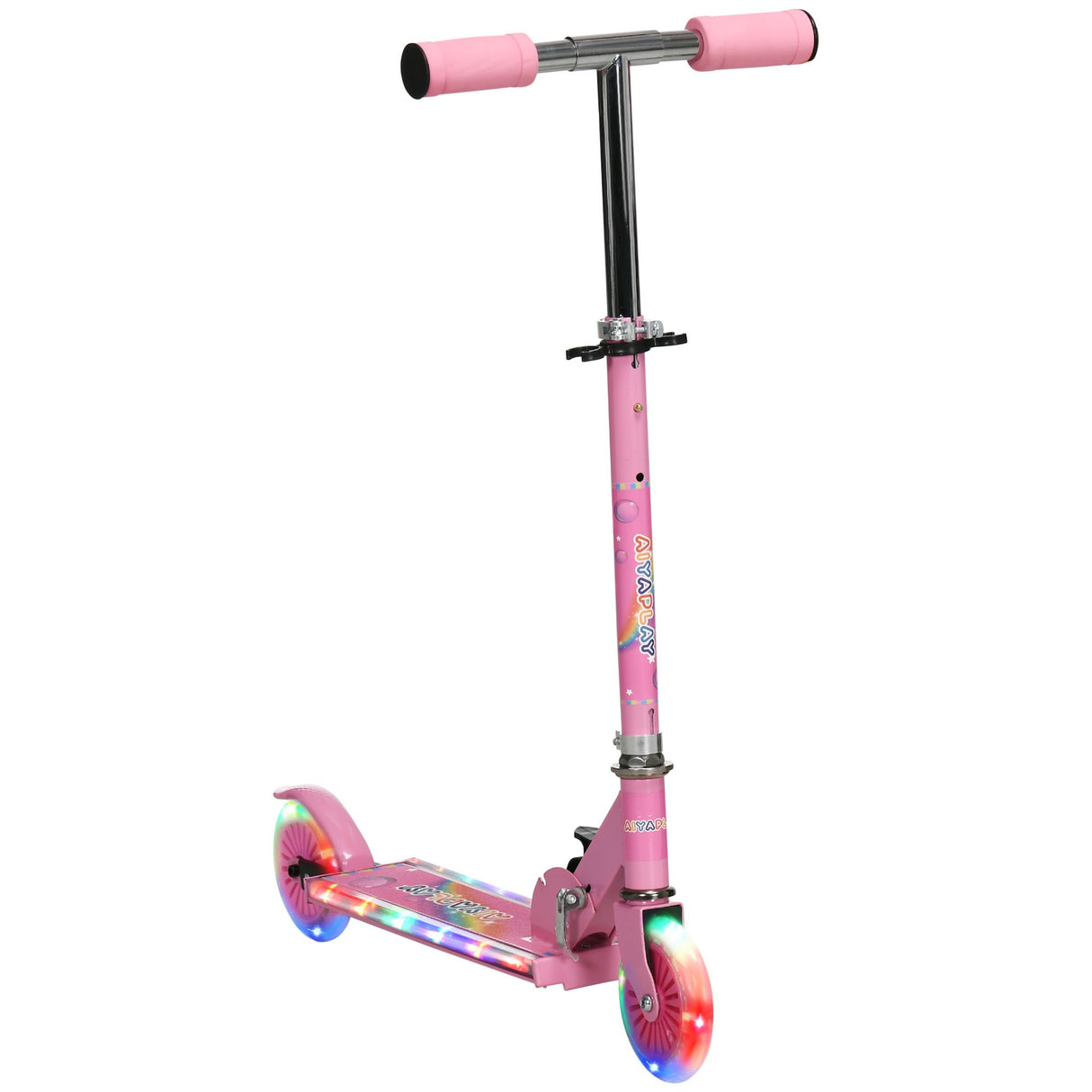 easycomfort easycomfort monopattino per bambini 3 7 anni pieghevole a 2 ruote e altezza regolabile 67x30x63687376 cm rosa