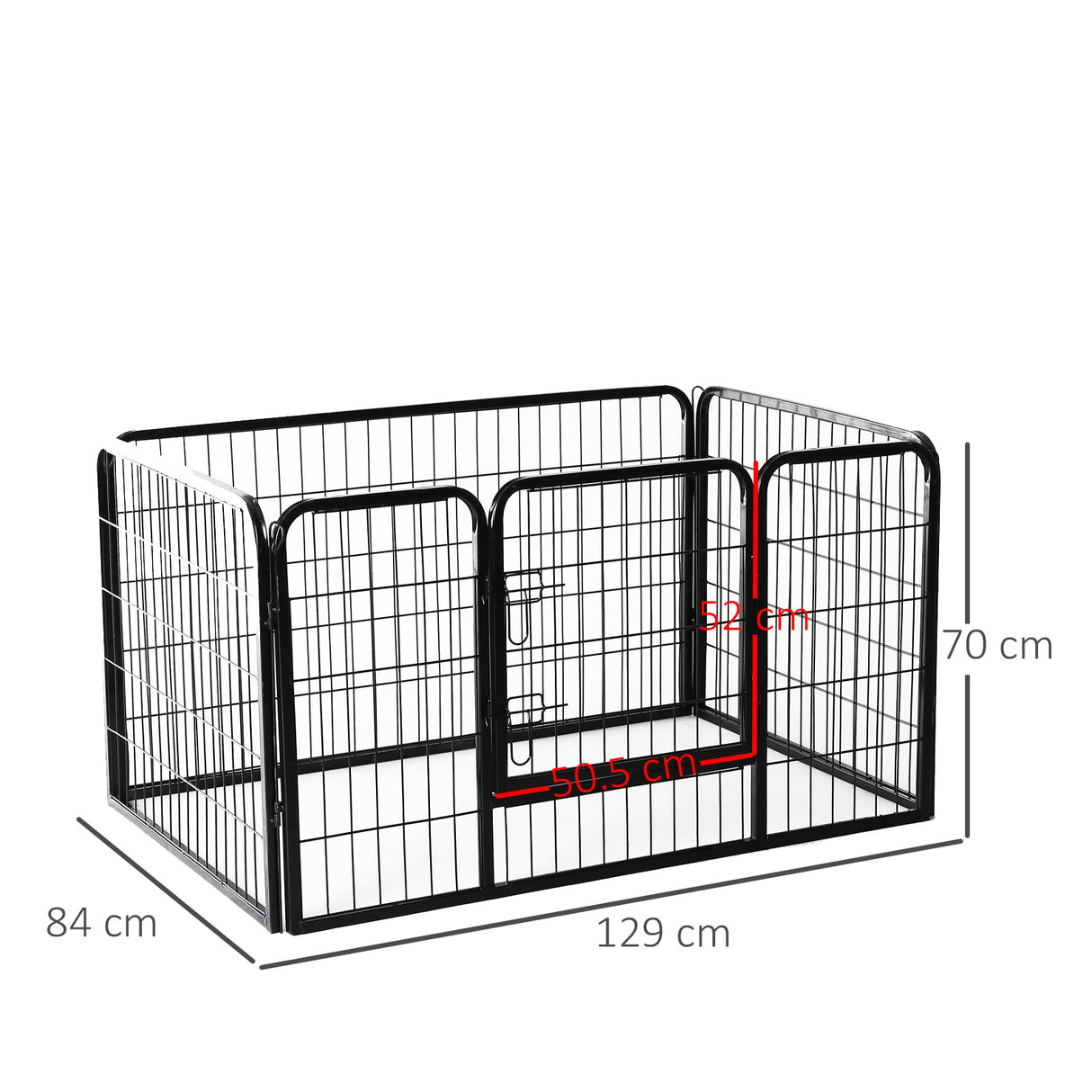 easycomfort easycomfort recinto modulare per animali domestici 125x80x70cm