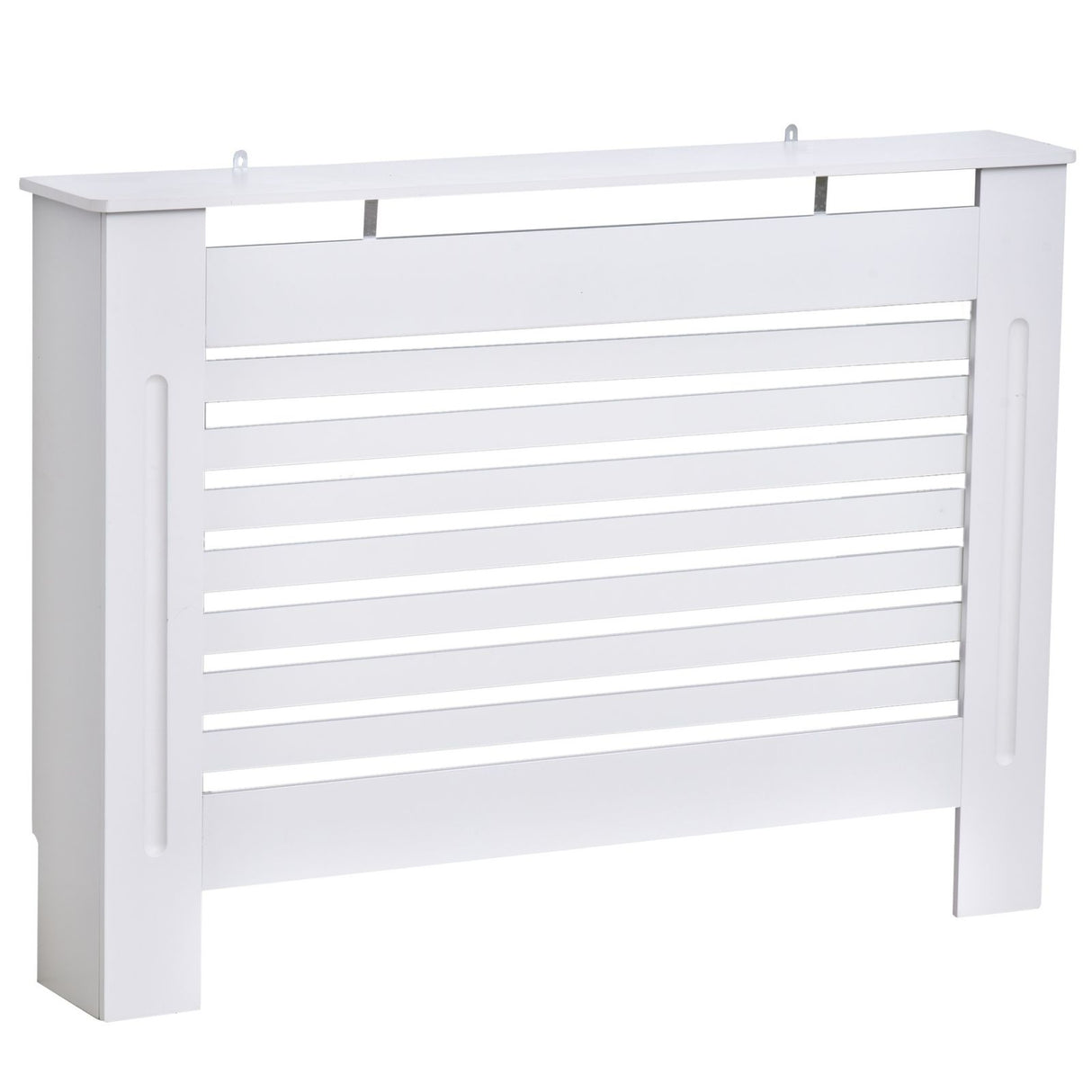 easycomfort easycomfort copritermosifone in legno bianco con struttura a doghe 112x19x81cm