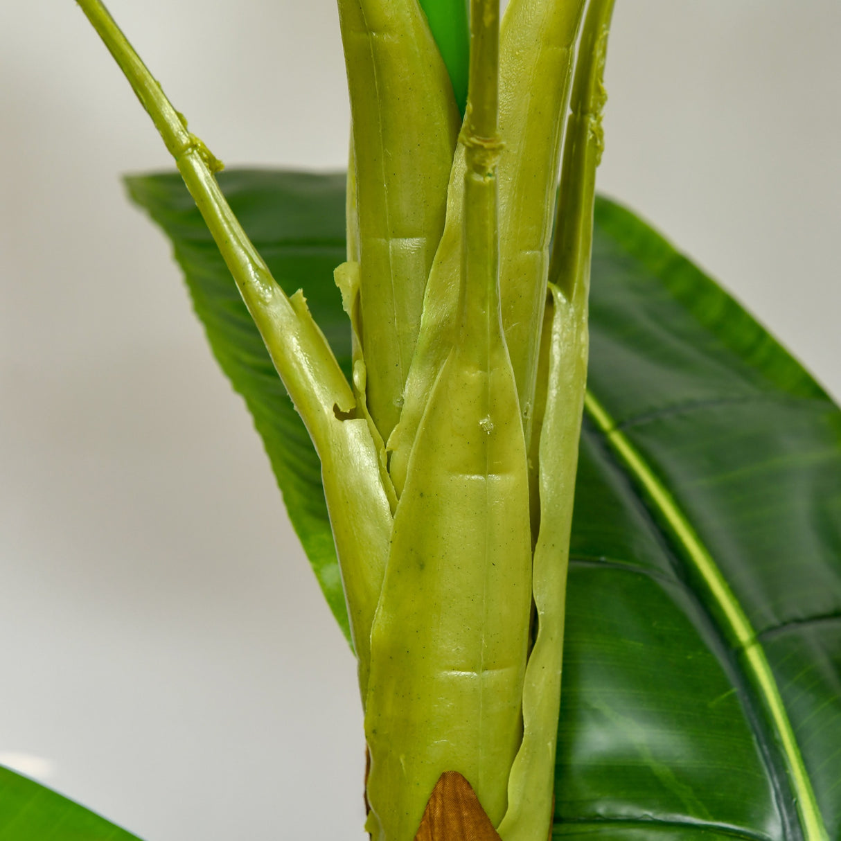 easycomfort banano pianta in vaso albero di banano artificiale pianta finta per interno ed esterno 150cm