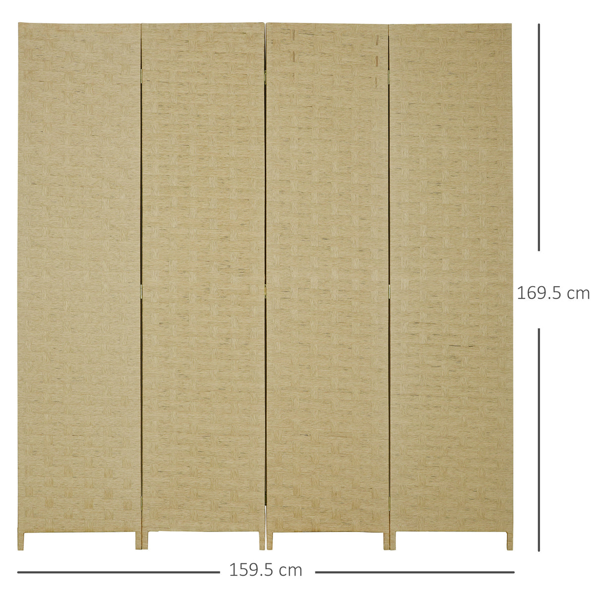 easycomfort easycomfort paravento separe da interno a 4 ante in legno pieghevole e salvaspazio altezza 170cm marrone
