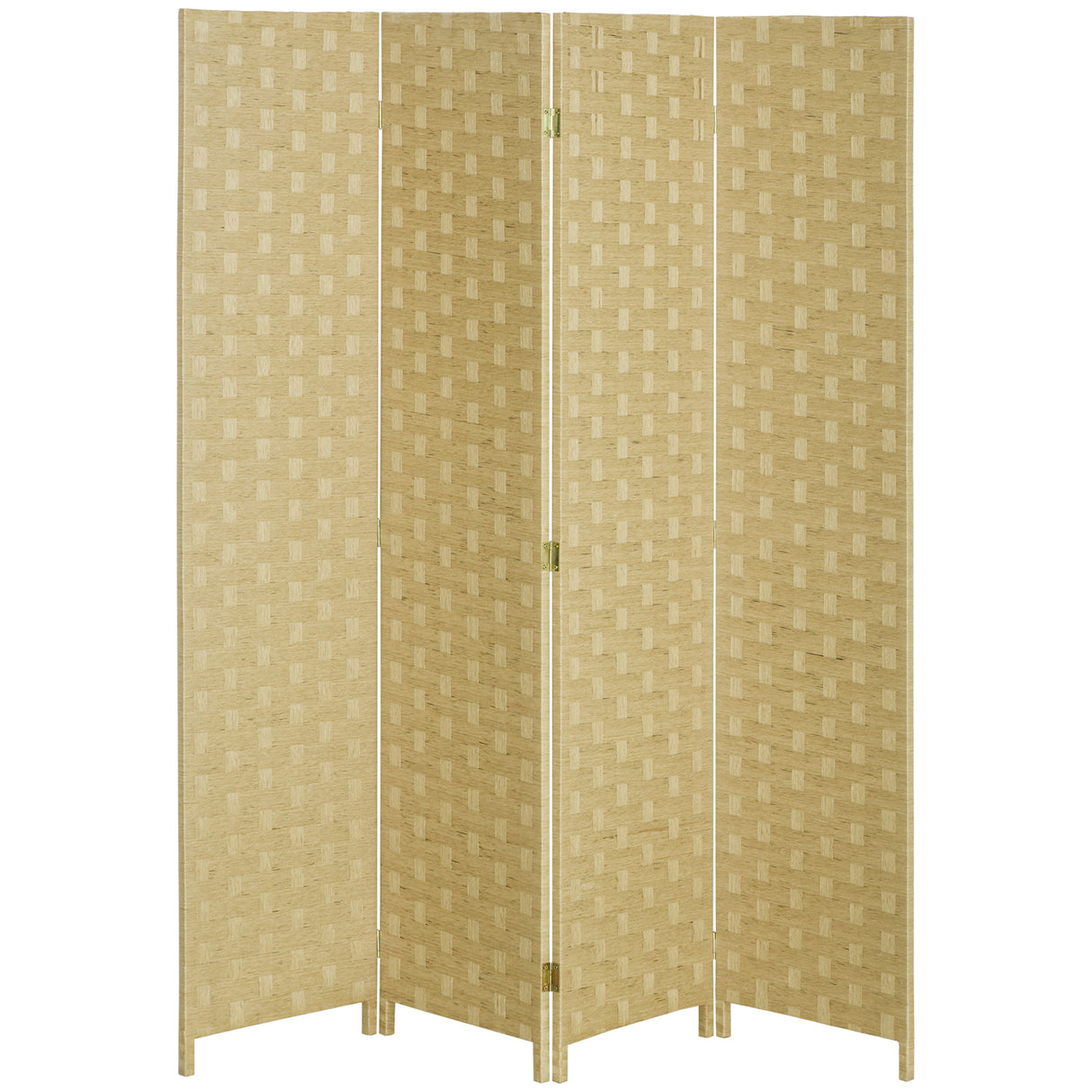 easycomfort easycomfort paravento separe da interno a 4 ante in legno pieghevole e salvaspazio altezza 170cm marrone