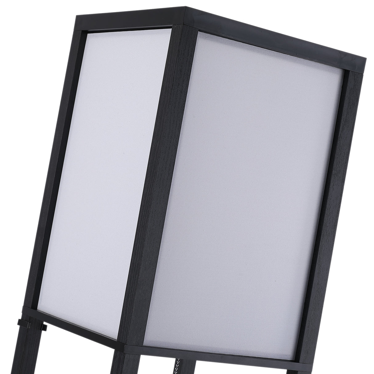 easycomfort easycomfort lampada da terra moderna lampadina illuminazione interna salvaspazio con ripiani da soggiorno cotone mdf 26 x 26 x 160 cm nero e bianco ean 8054111846059
