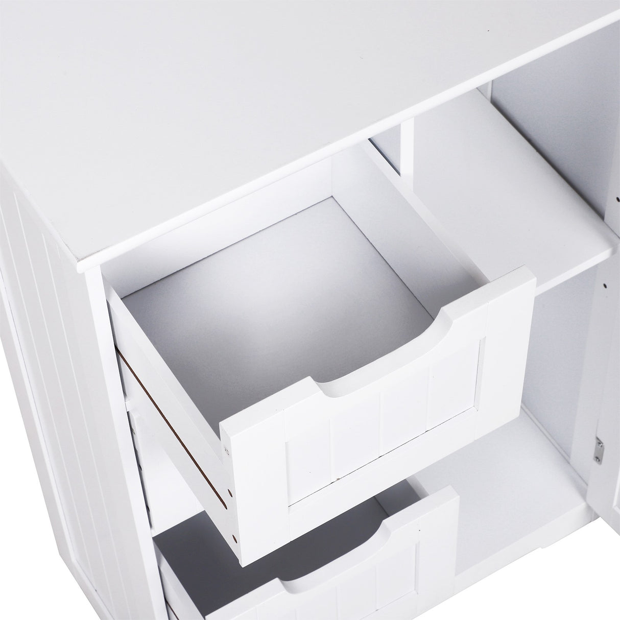 easycomfort easycomfort mobile da bagno con 4 cassetti e 1 armadietto ripiano regolabile a 3 altezze vernice ecologica anti ribaltamento in mdf bianco 56x30x83cm ean 8054144133799