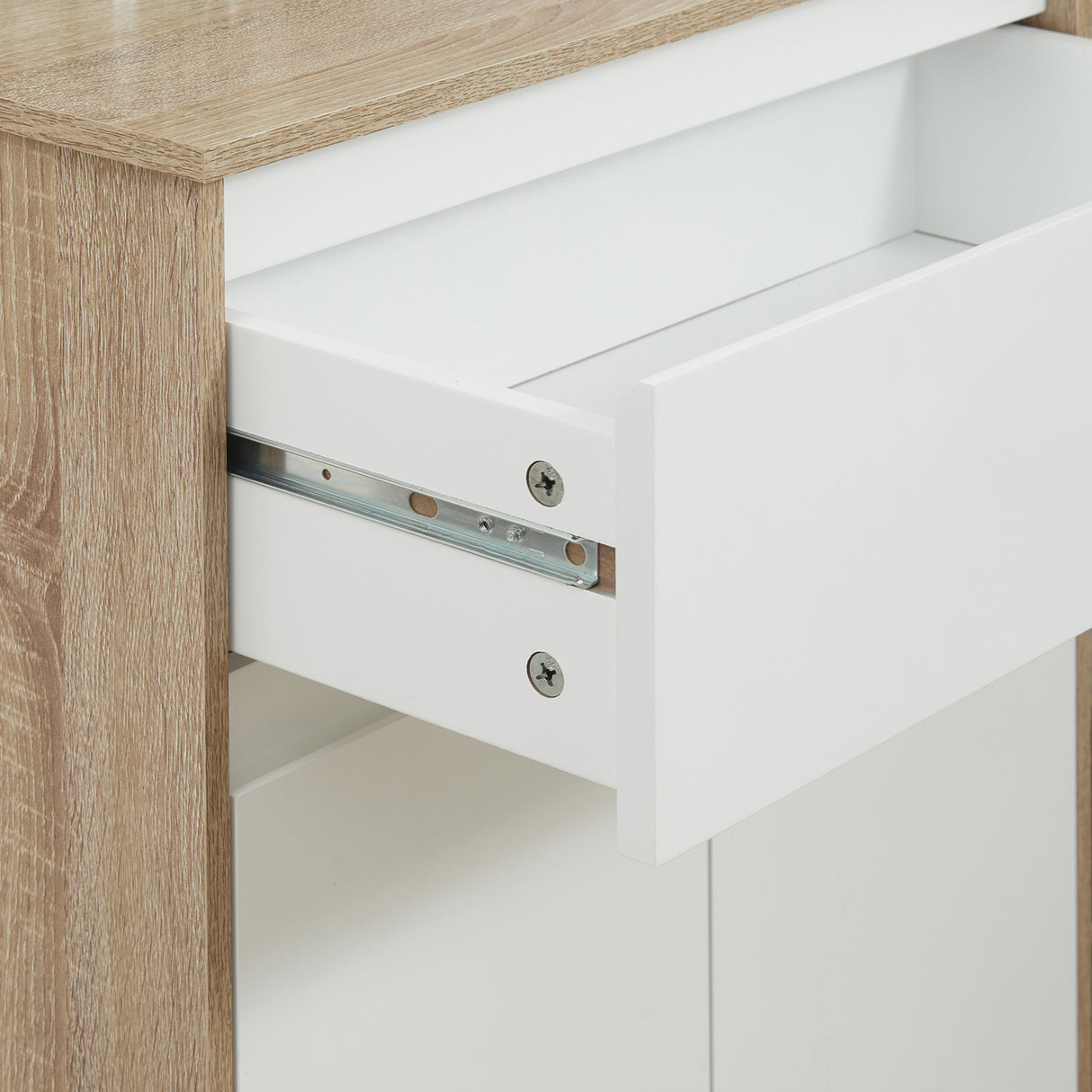 easycomfort easycomfort mobile bagno multiuso mobiletto da bagno con armadietto e cassetto salvaspazio color legno e bianco 60x30x90cm