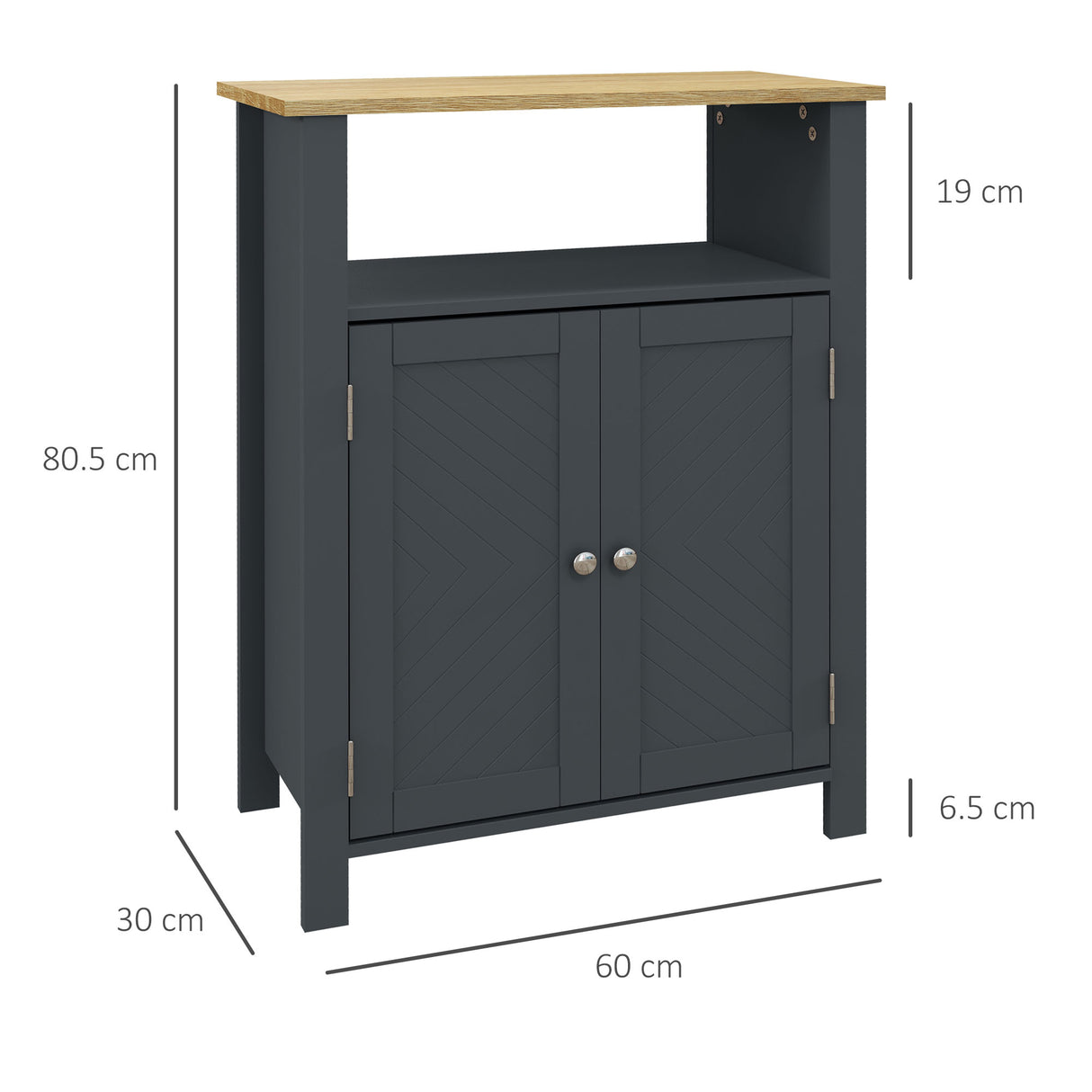 easycomfort easycomfort mobiletto bagno a 3 ripiani in mdf e truciolato con ripiano interno regolabile 60x30x80 5 cm