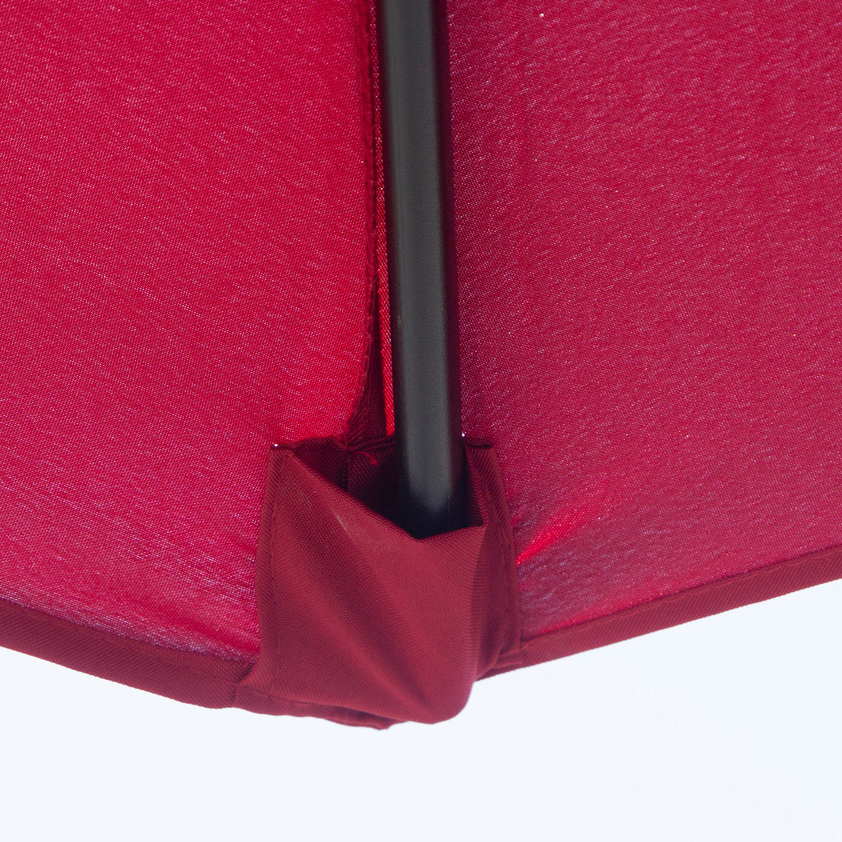 easycomfort easycomfort ombrellone da giardino con manovella e testa inclinabile 300x245cm rosso scuro