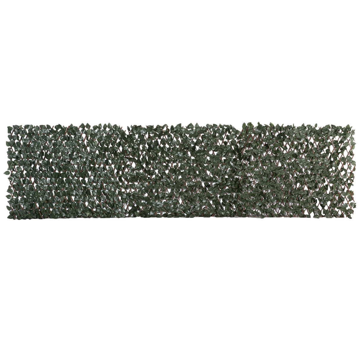 easycomfort finta siepe 8 pezzi parete verde estensibile per esterni in legno e poliestere 200x100cm