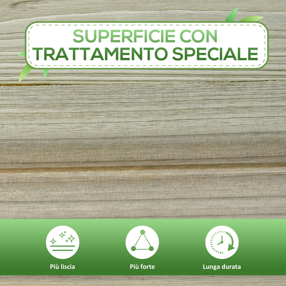 easycomfort fioriera rialzata in legno con gambe e ripiano inferiore per giardino e balcone 91x51x76cm 33183