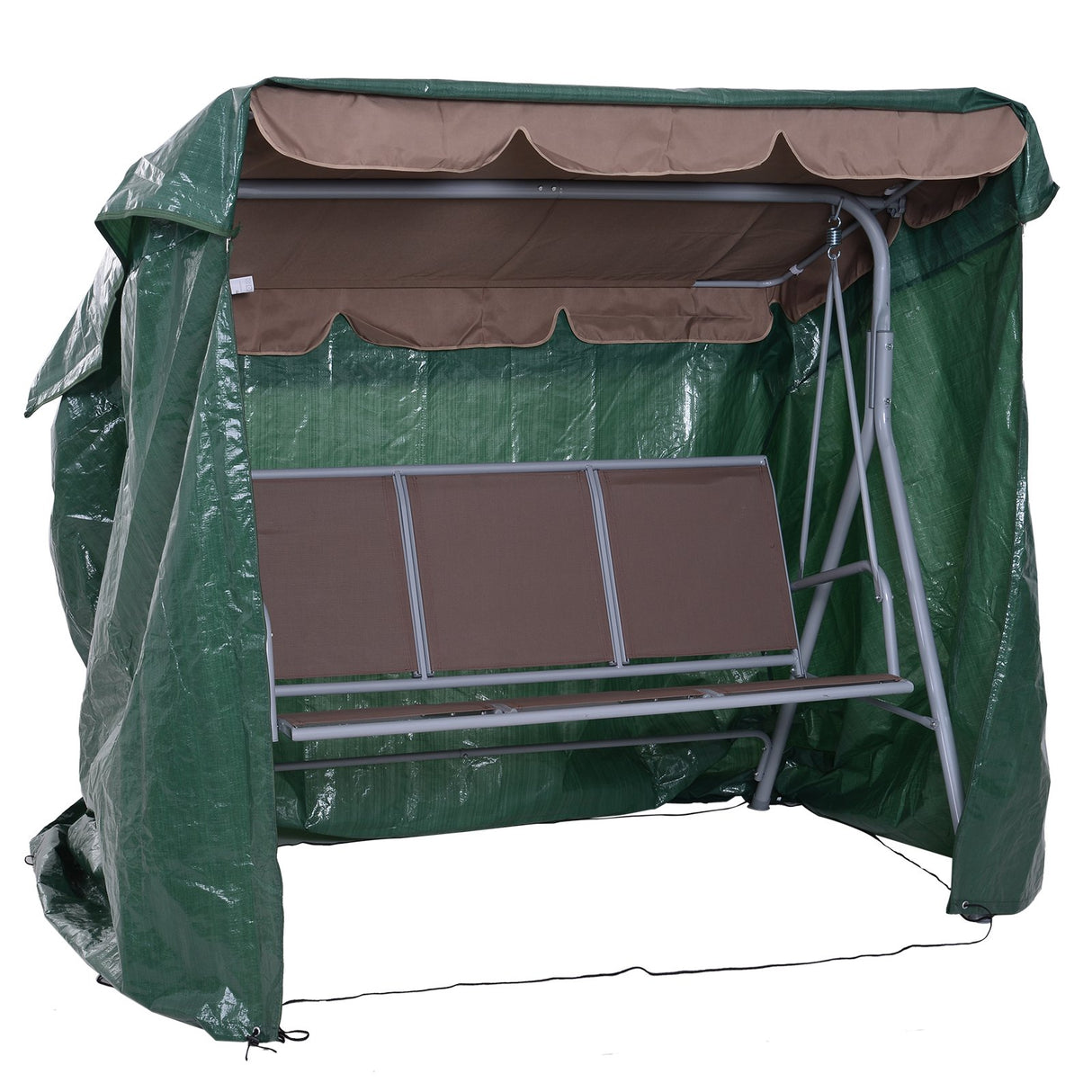 easycomfort easycomfort telo di copertura per mobili da esterno impermeabile anti muffa con fissaggio in pe verde 215x155x150cm