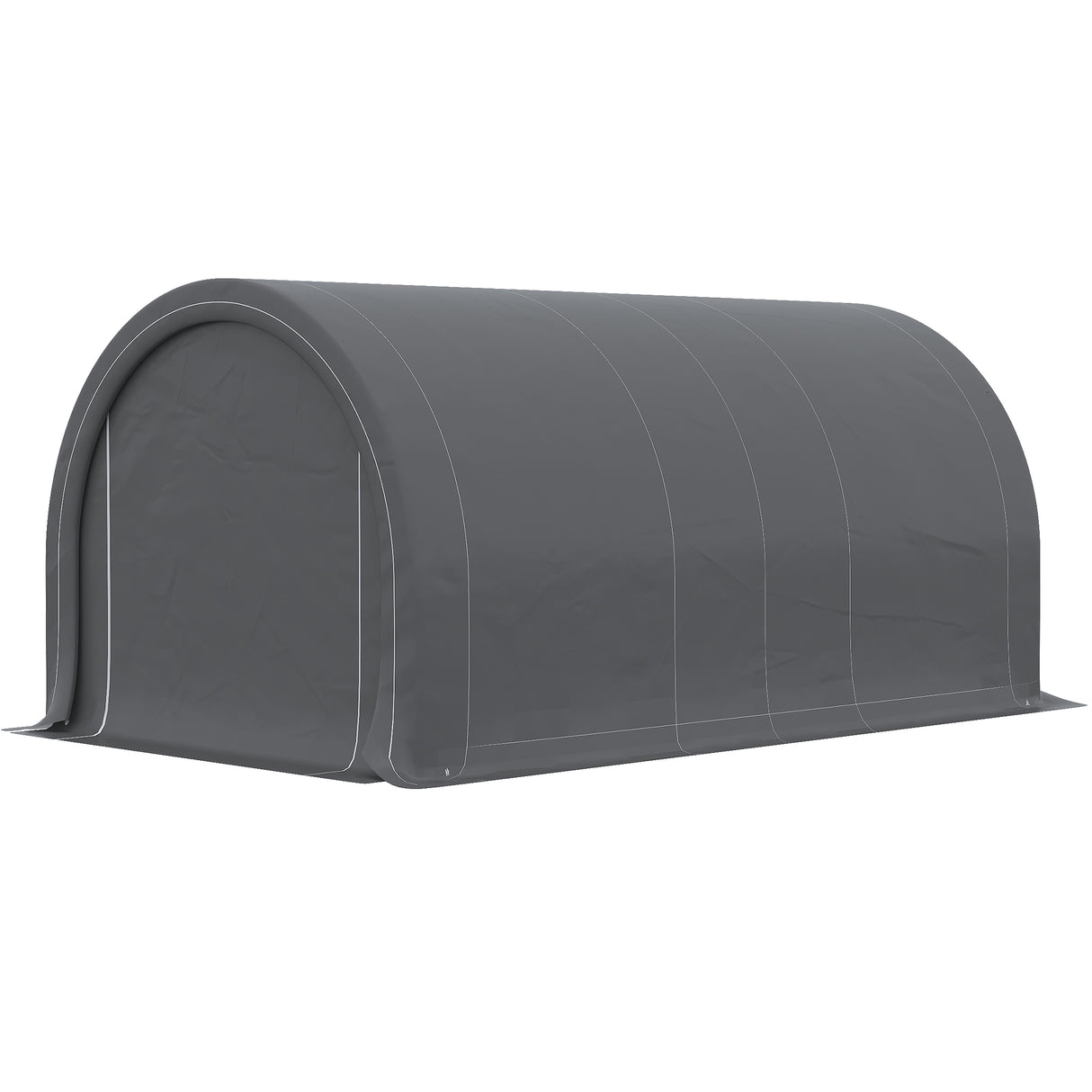 easycomfort easycomfort tendone da giardino per auto e attrezzi con ingresso a cerniera picchetti e funi 500x300x240 cm