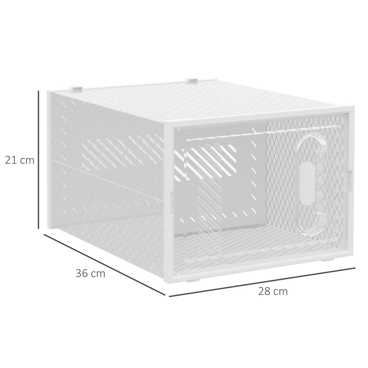 easycomfort easycomfort mobile scarpiera modulare salvaspazio 18 cubi 28x36x21 cm in plastica pp bianco