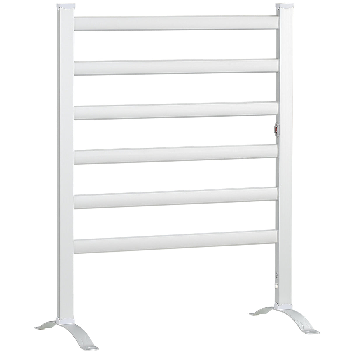 easycomfort scaldasalviette elettrico da 140w a 6 barre con temperatura 45 c 55 c in alluminio 69x36x90 cm argento