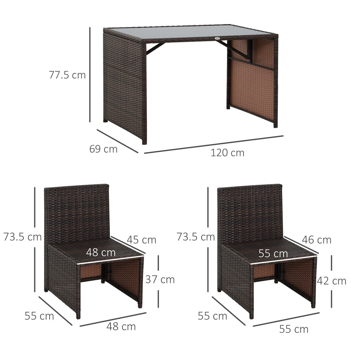 easycomfort easycomfort set mobili da giardino in rattan 5pz tavolo pranzo 4 sedie con cuscini