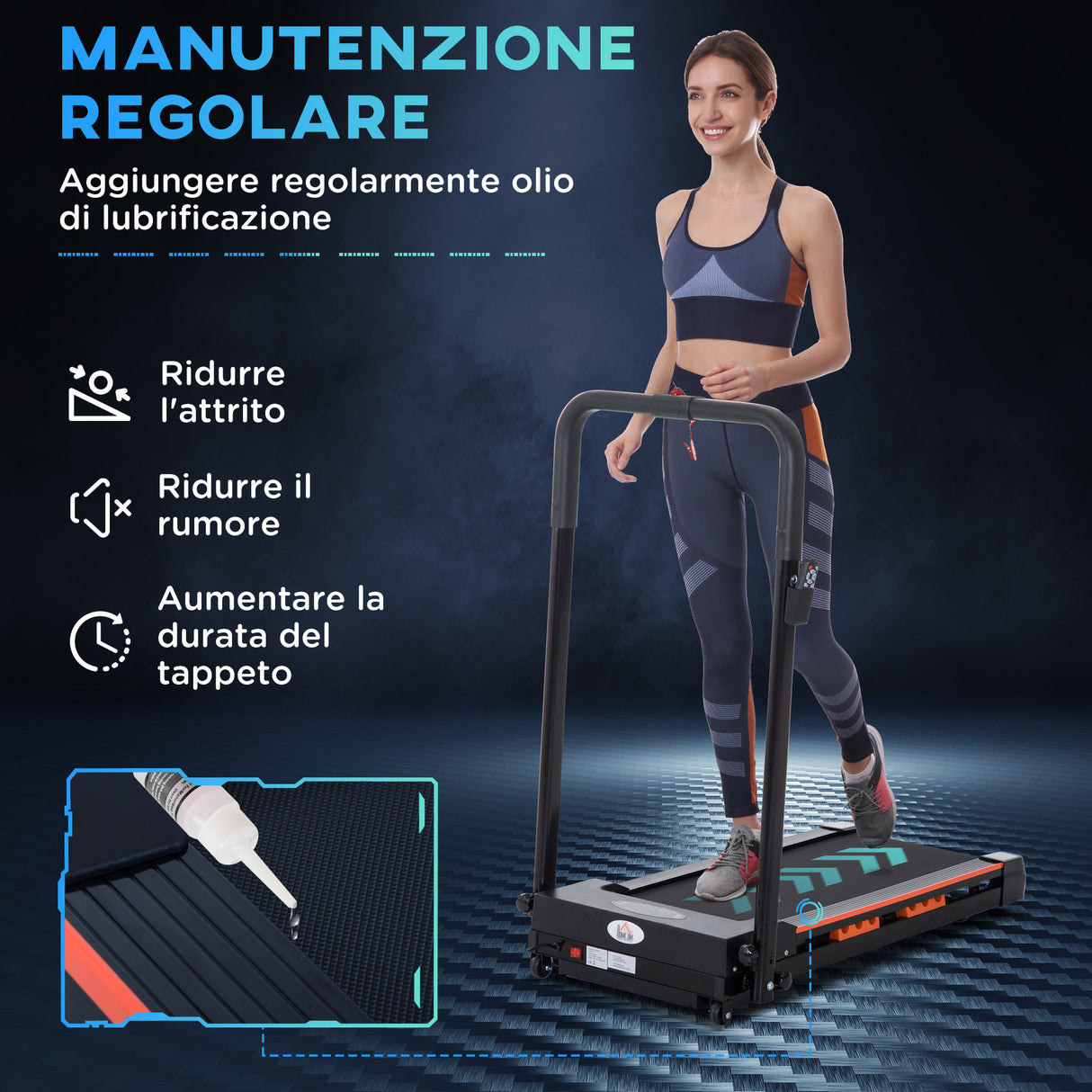easycomfort easycomfort tapis roulant elettrico pieghevole salvaspazio con telecomando
