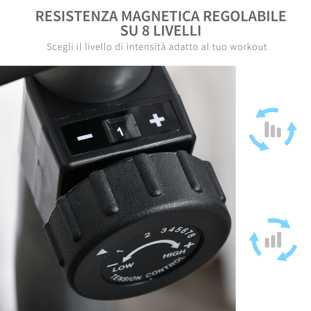 easycomfort easycomfort cyclette orizzontale con seduta regolabile 8 resistenze e monitor lcd 121 5 136x62 5x98cm grigio