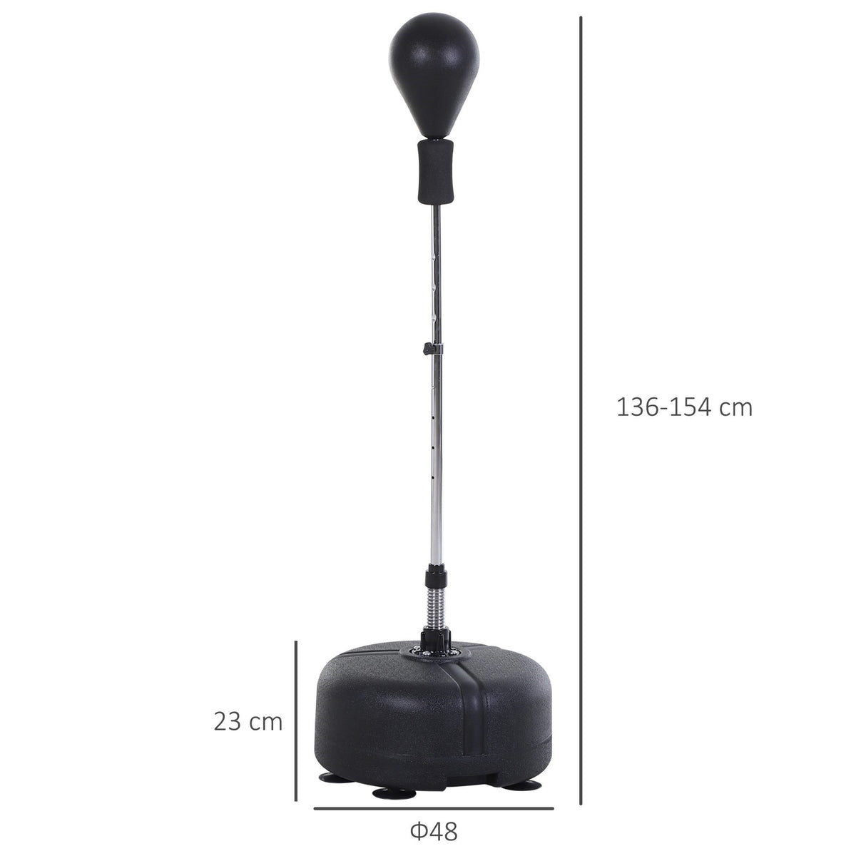 easycomfort easycomfort punching ball sacco boxe da terra con guantoni inclusi altezza regolabile