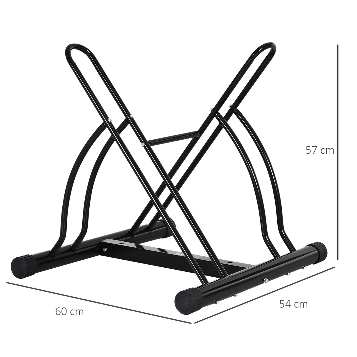 easycomfort easycomfort portabiciclette parcheggio bici per interno ed esterno 60 x 54 x 57 cm