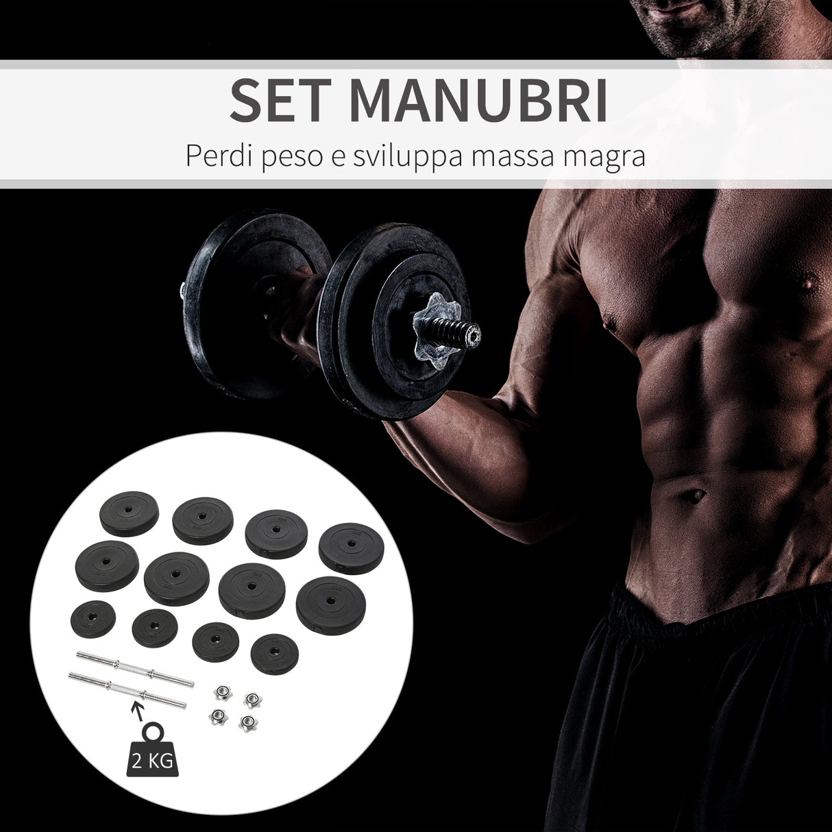 easycomfort easycomfort set manubri palestra 50kg 8x5kg 4x1 5kg pesi palestra con 12 dischi da 1 5kg 5kg 25mm per allenamento a casa