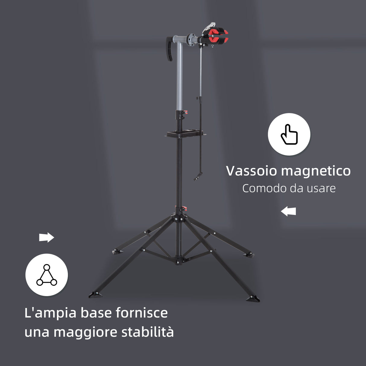 easycomfort easycomfort cavalletto manutenzione bici riparazione bici pieghevole 100x100x109 180cm