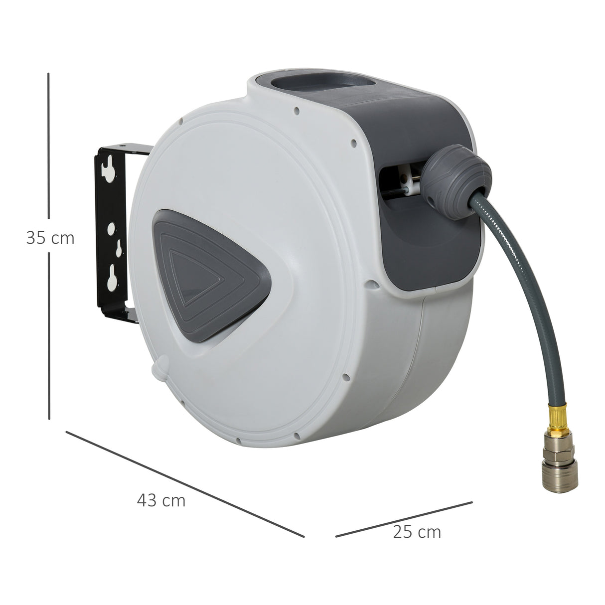 easycomfort easycomfort avvolgitubo automatico da parete con attacco 1 4 180 20 _ 2m