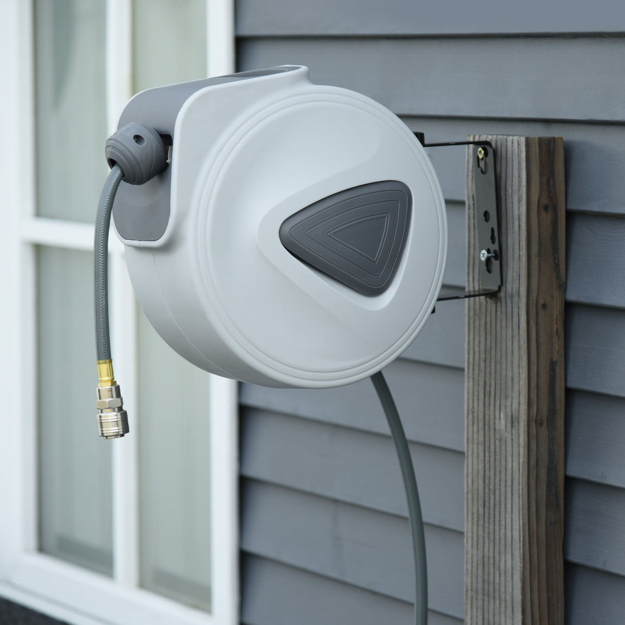 easycomfort easycomfort avvolgitubo automatico da parete con attacco 3 8 10 _ 2m