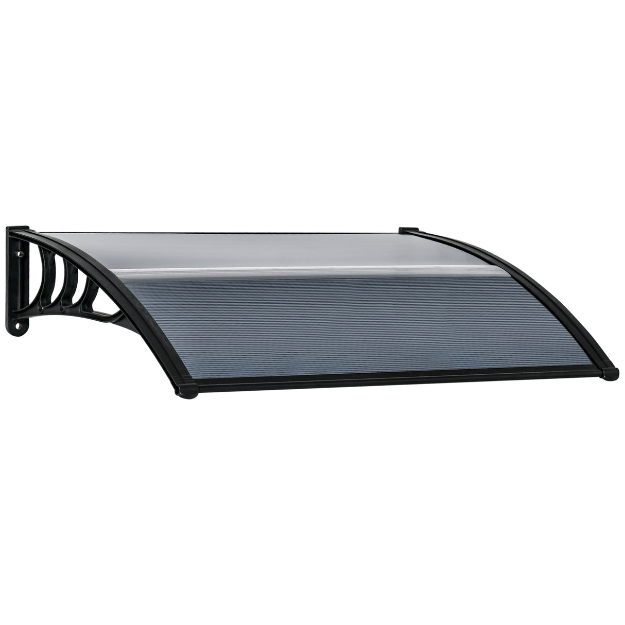 easycomfort tettoia in policarbonato anti uv da esterno per porte e finestre 200x80cm 30045
