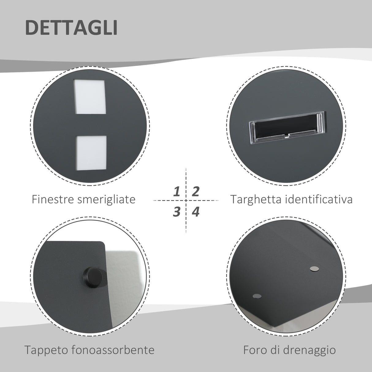 easycomfort cassetta postale ricurva in acciaio con 3 fessure e 2 chiavi di sicurezza 45x10x32 cm grigio