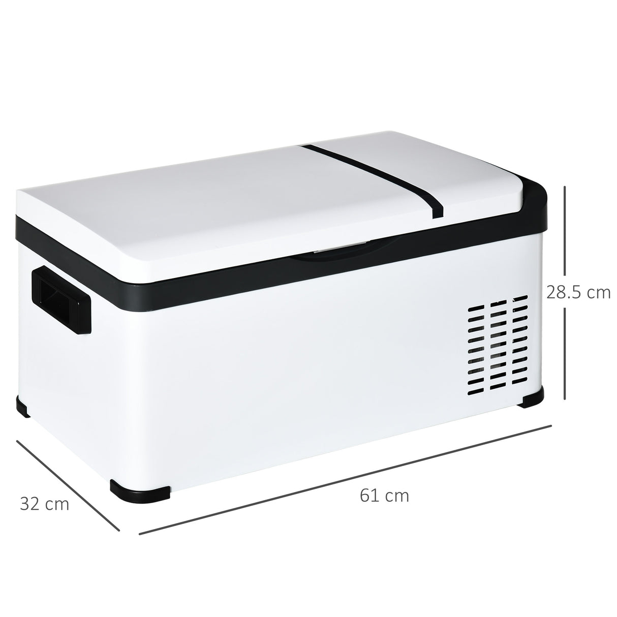 easycomfort frigo portatile elettrico a compressore 20l con maniglia e schermo lcd frigorifero piccolo da 12 24v dc e 110 240v ac per auto e camion