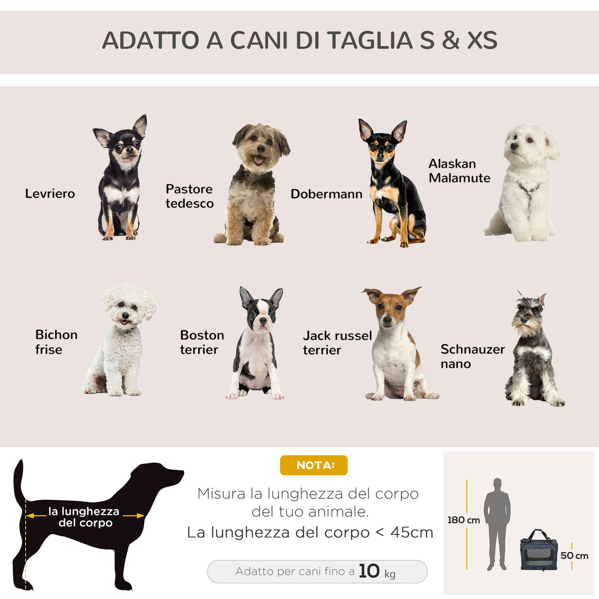 easycomfort borsa per cani a 3 ingressi con cuscino e sacche portaoggetti in tessuto oxford blu e metallo 70x51x50 cm