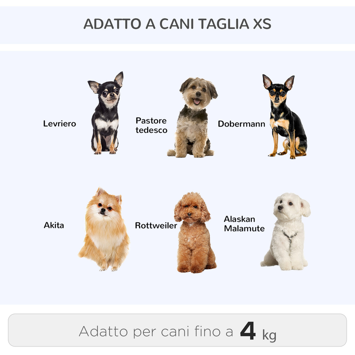 easycomfort trasportino zaino per cani e gatti con tasche laterali maniglia telescopica e ruote 42x25x55cm grigio