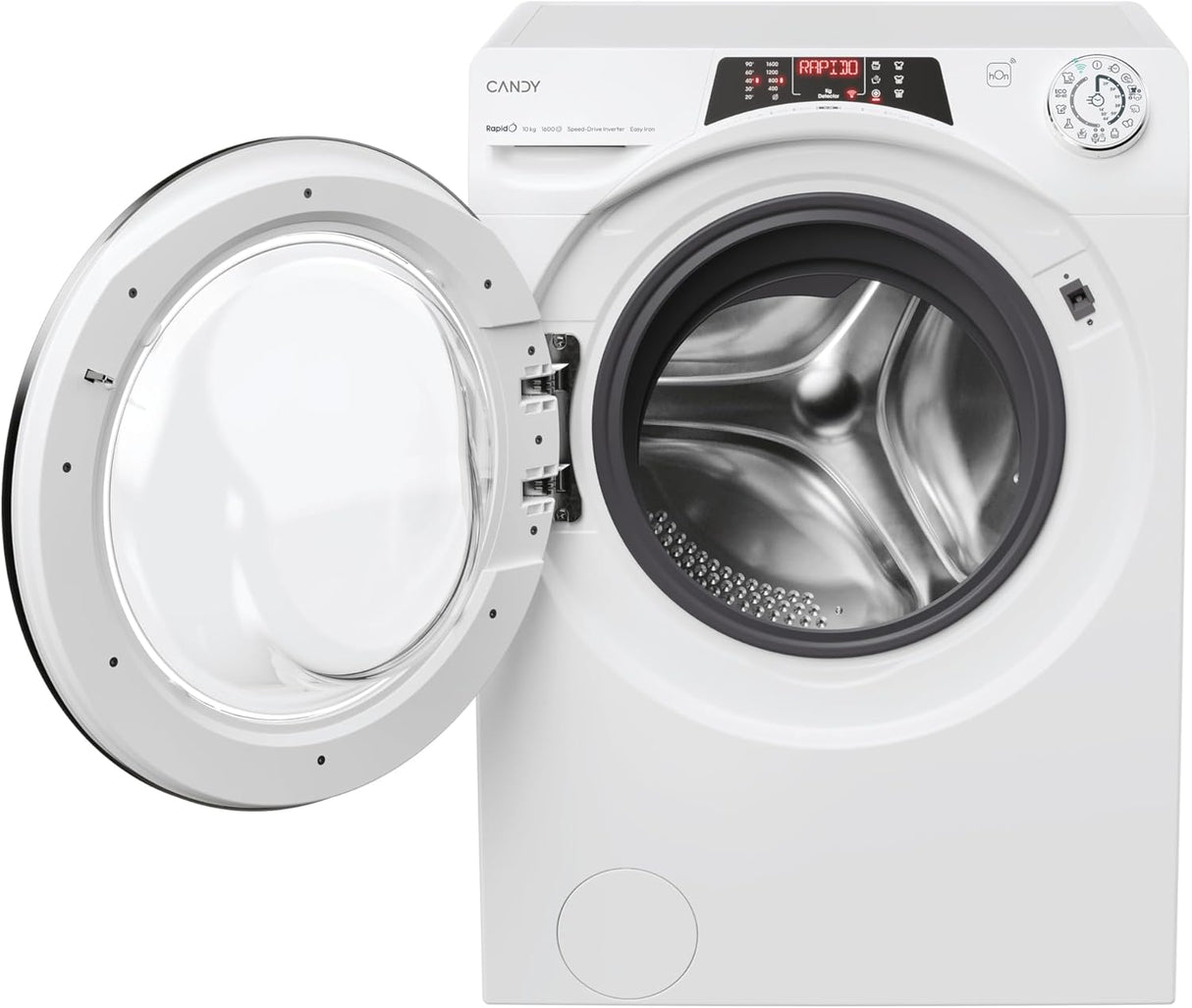 candy lavatrice a carico frontale candy rapido ro16106dwmct1 s 10 kg classe a 1600 giri a85xl60xp58 funzione vapore app hon bianco ean 8059019044354