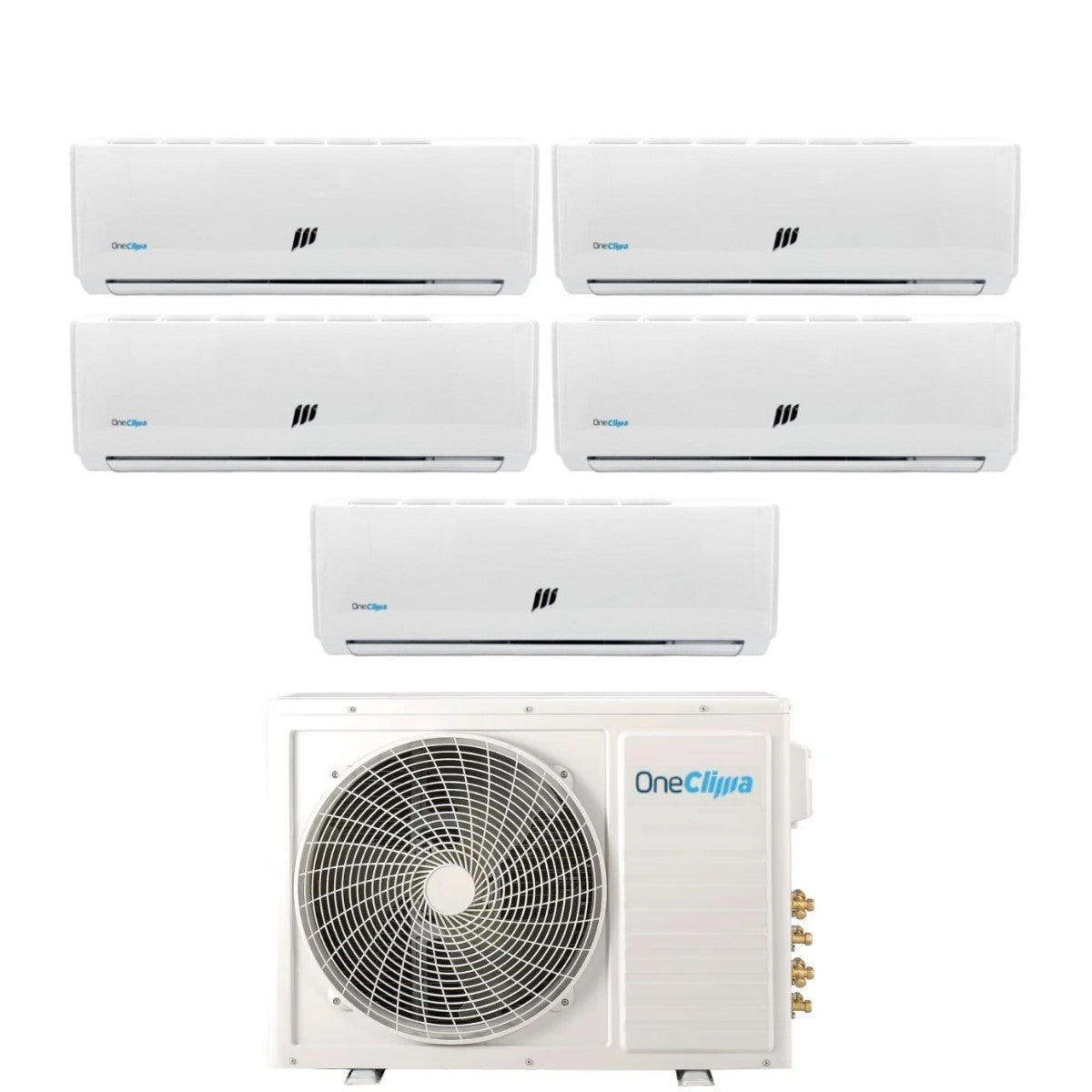 oneclima condizionatore oneclima penta split inverter serie pro 99999 con mlt42x5y24 r 32 wi fi optional 90009000900090009000