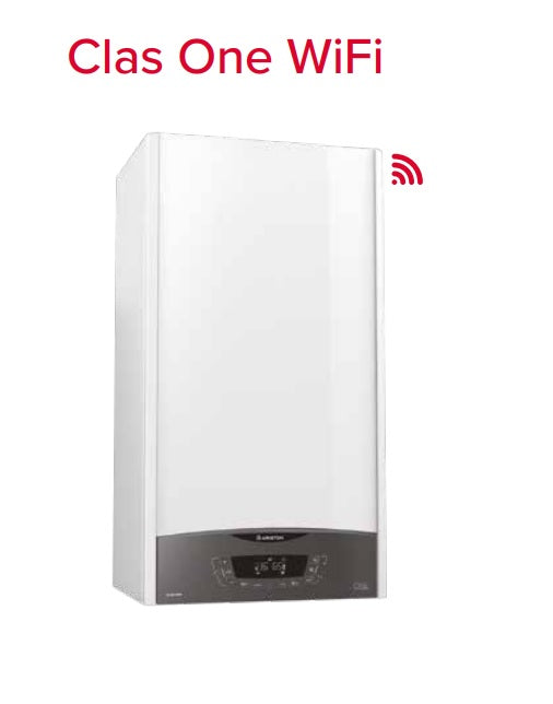 caldaia a gas ariston clas one 30 eu a condensazione completa di kit scarico fumi metano erp 1