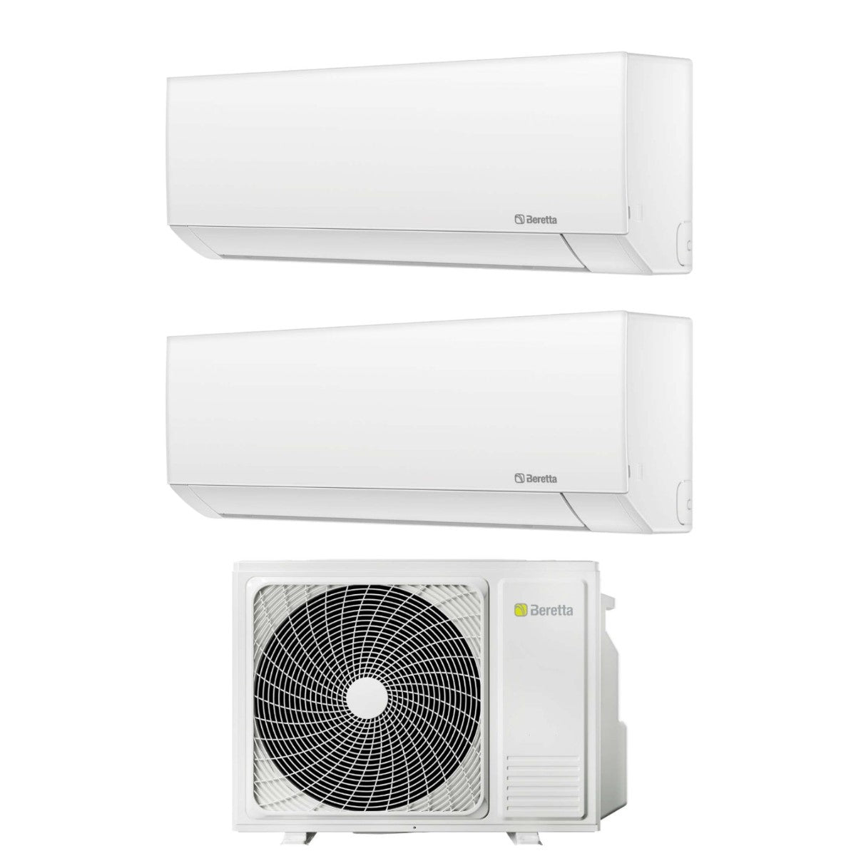 climatizzatore condizionatore beretta dual split inverter serie breva 12000_12000 btu r 32 con ue 18000 2 wi fi optional classe a__ copia