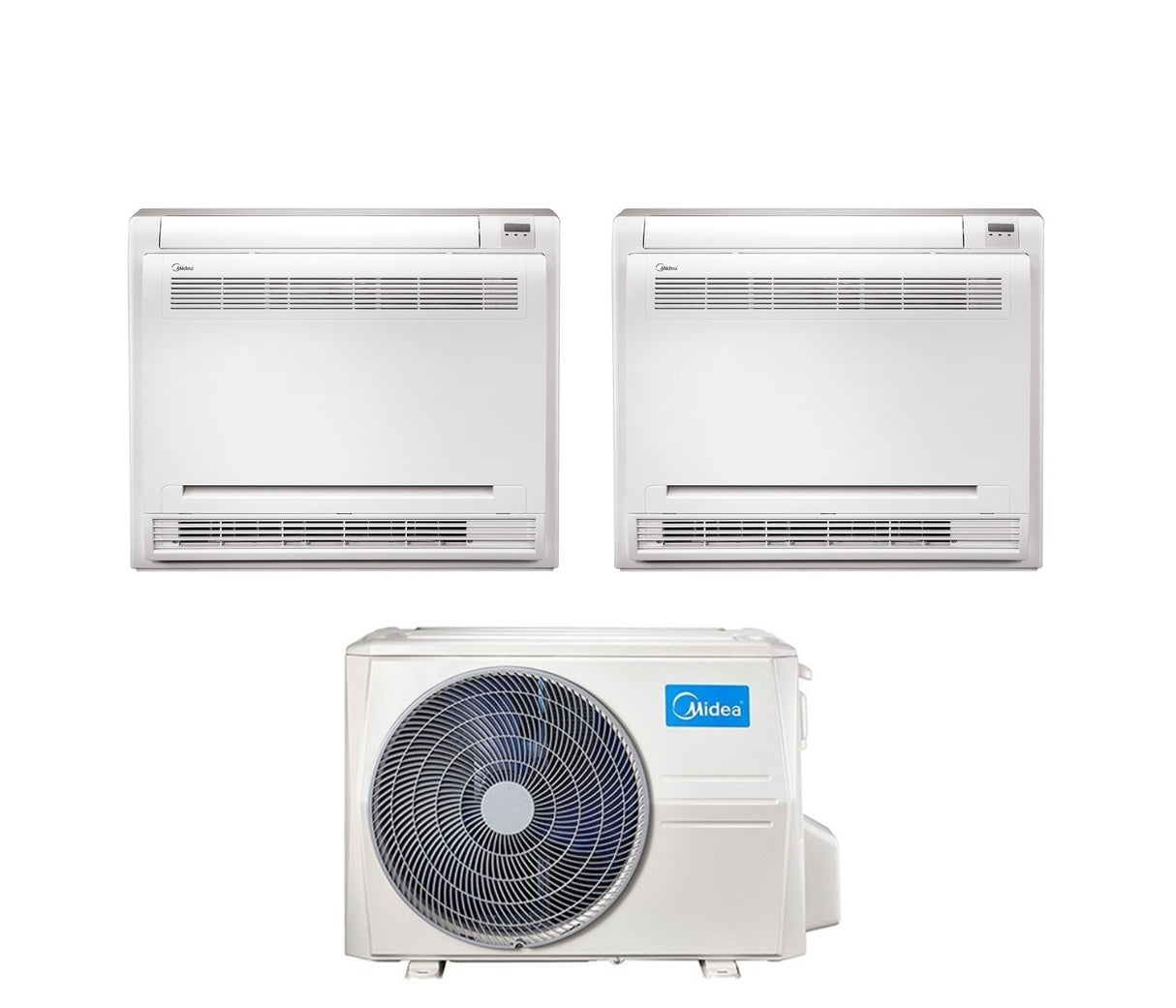 climatizzatore condizionatore console midea dual split inverter 12_12 con m3of 21hfn8 q r 32 12000_12000