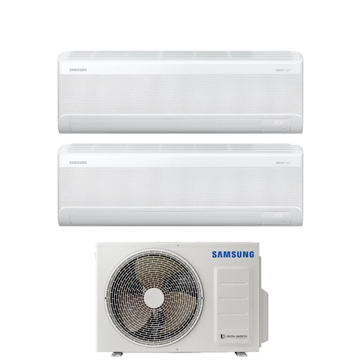 climatizzatore condizionatore dual split inverter samsung serie windfree elite 7000_7000 btu con aj040txj2kg a___ wi fi 7_7 r 32 novita