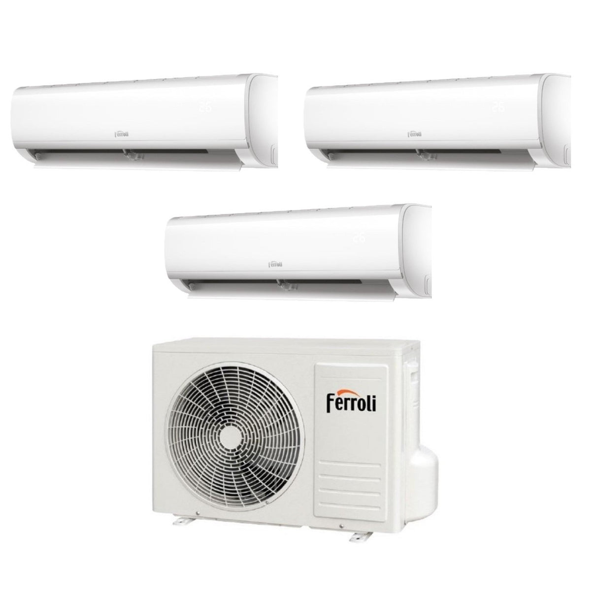 climatizzatore condizionatore ferroli trial split inverter serie diamant plus m 7_7_9 con 21 3 r 32 wi fi integrato 7000_7000_9000 novita