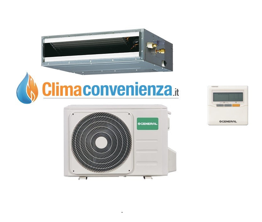 climatizzatore condizionatore fujitsu general canalizzato canalizzabile 18000 btu arhg18lltb compatta