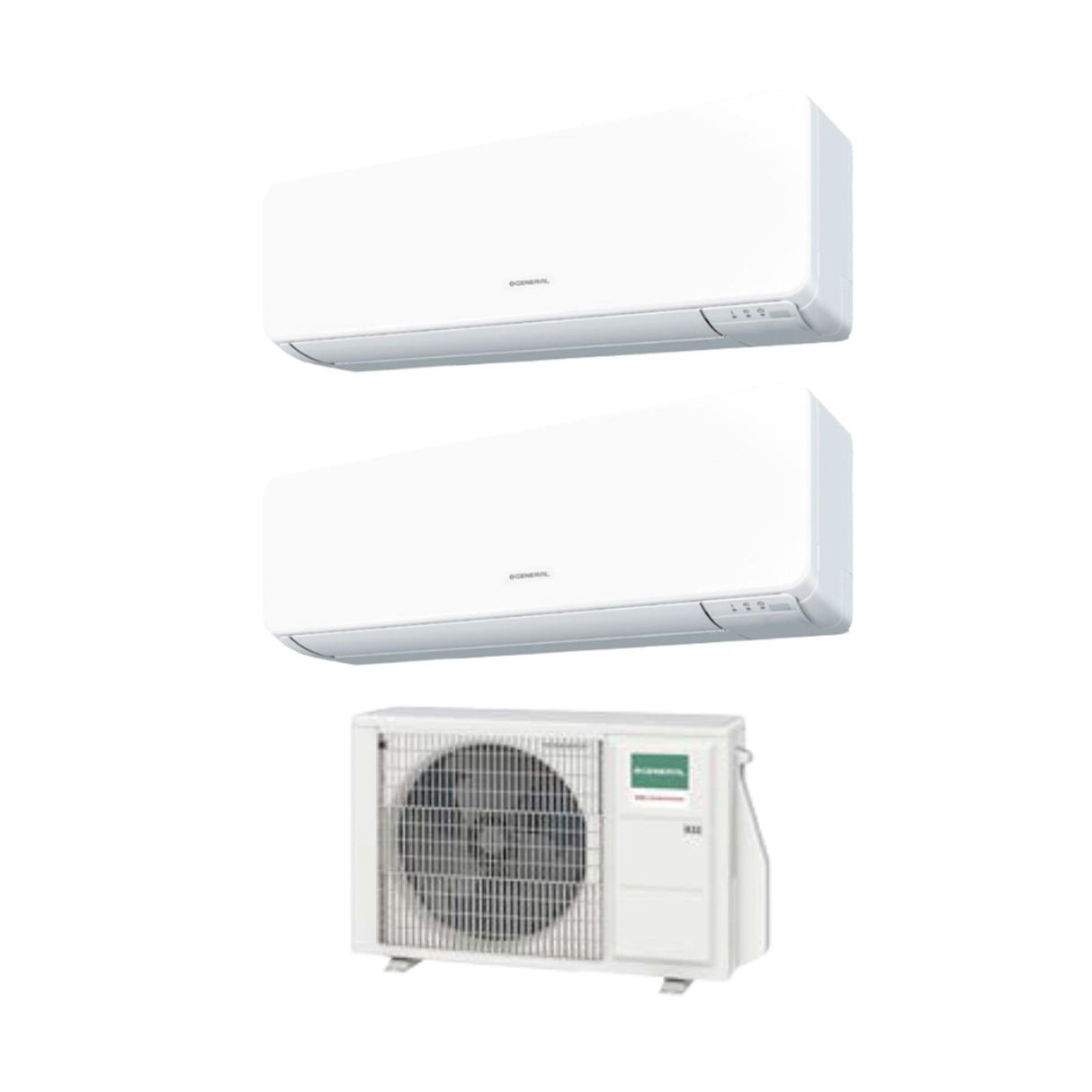 climatizzatore condizionatore general fujitsu dual split inverter serie kmtb 9_14 con aohg18kbta2 r 32 wi fi optional 9000_14000 6002