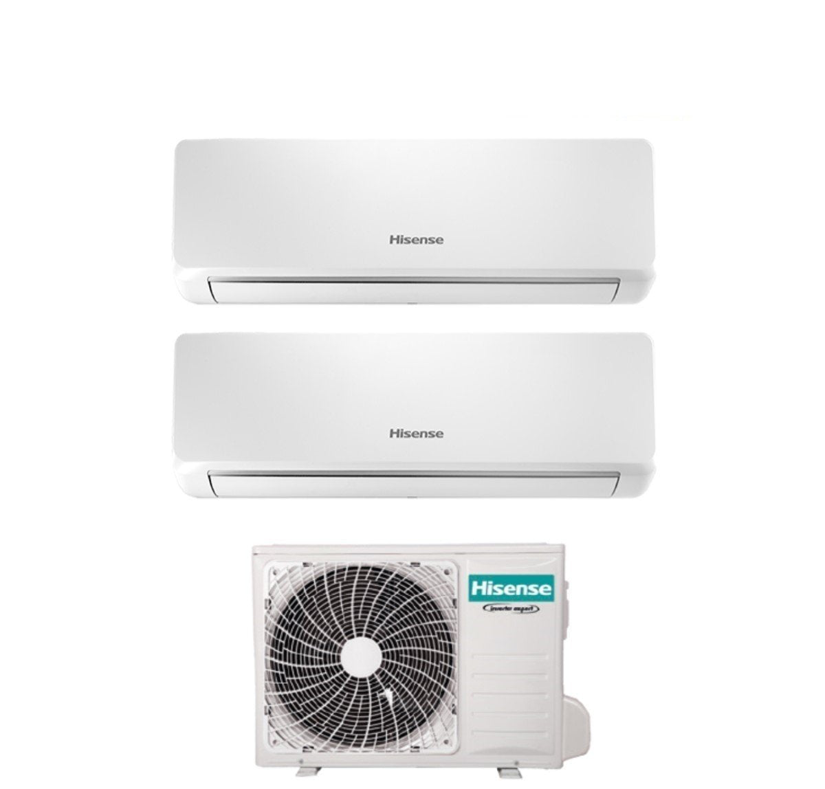 climatizzatore condizionatore hisense dual split inverter serie bio air 9_9 con 2amw35u4rgc r 32 wi fi integrato 9000_9000