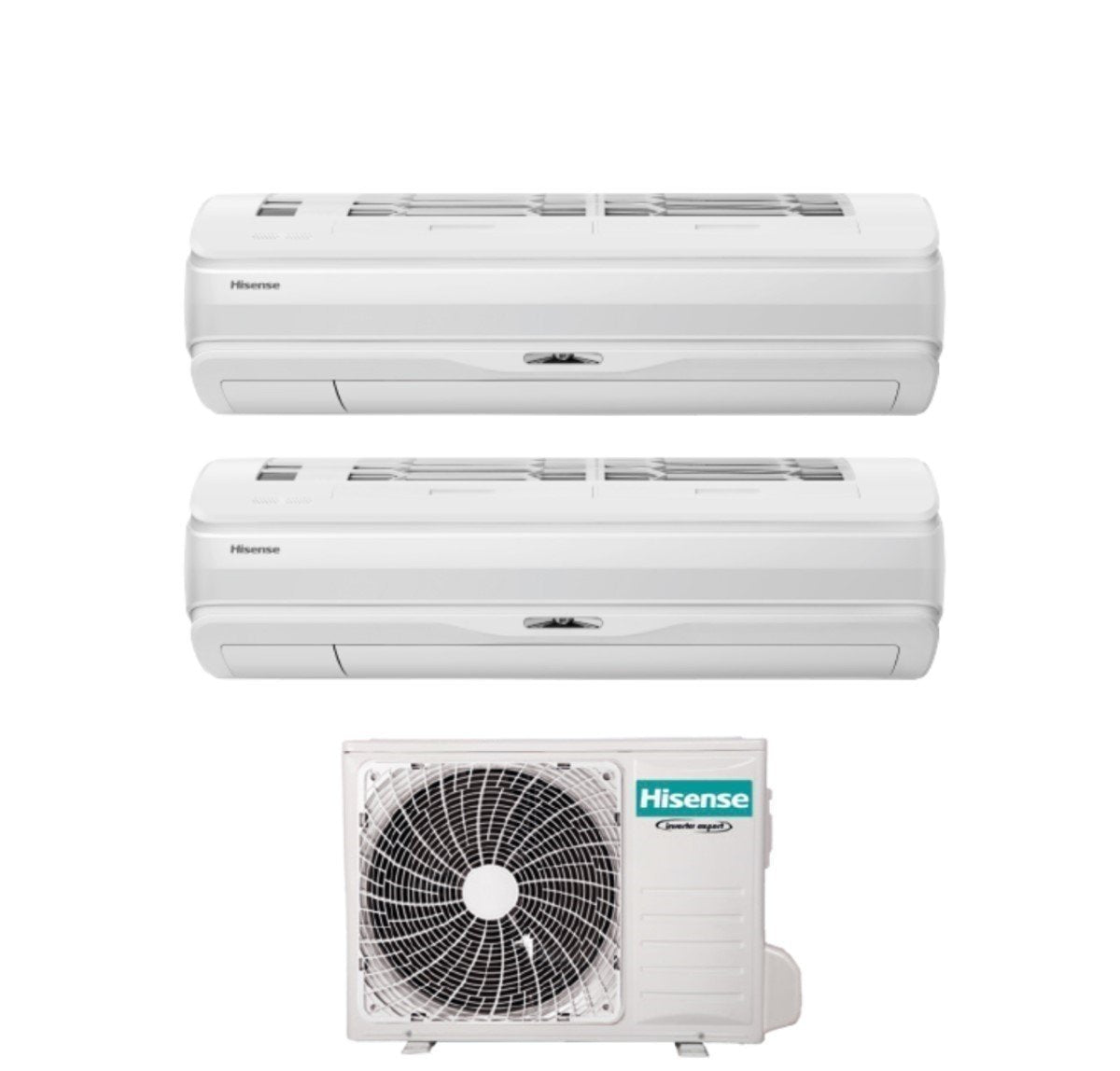 climatizzatore condizionatore hisense dual split inverter serie silentium pro 9_12 con 2amw42u4rra r 32 wi fi integrato 9000_12000 novita 2020