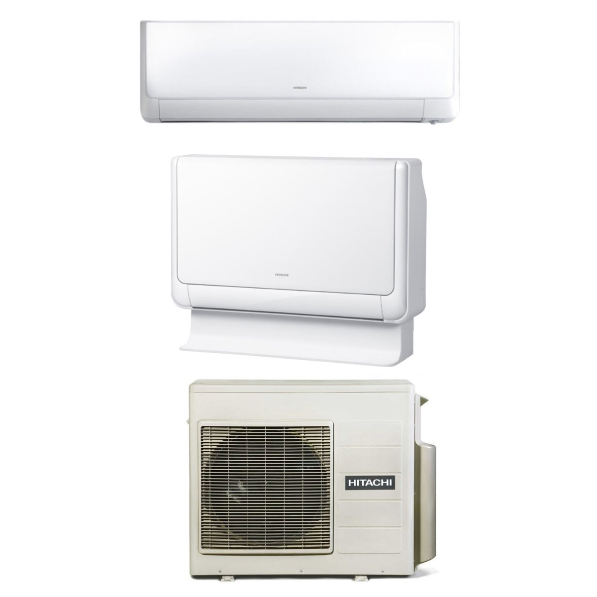 climatizzatore condizionatore hitachi dual split inverter serie performance 9000 _ pavimento 18000 con ram 68np3e r 32 wi fi optional 9_18 novita