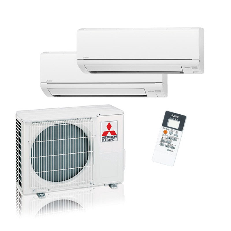 climatizzatore condizionatore mitsubishi electric dual split inverter serie dm 9_12 con 3dm50va 9000_12000