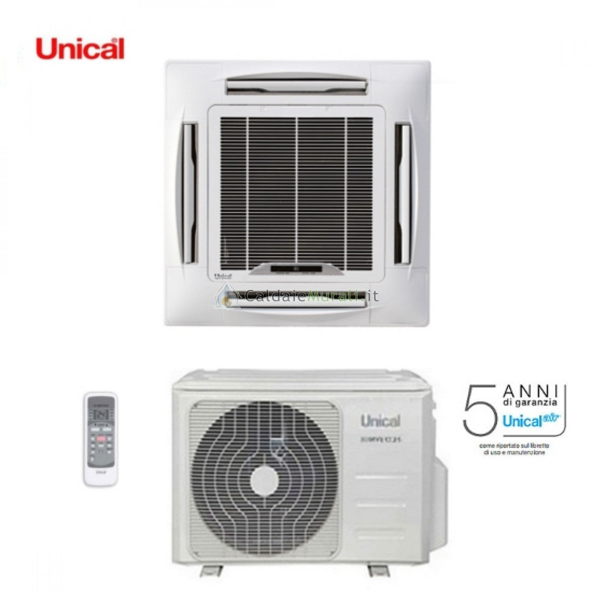 climatizzatore condizionatore unical mono split inverter a cassetta 18000 btu cs09 18h a__ a_ 4563