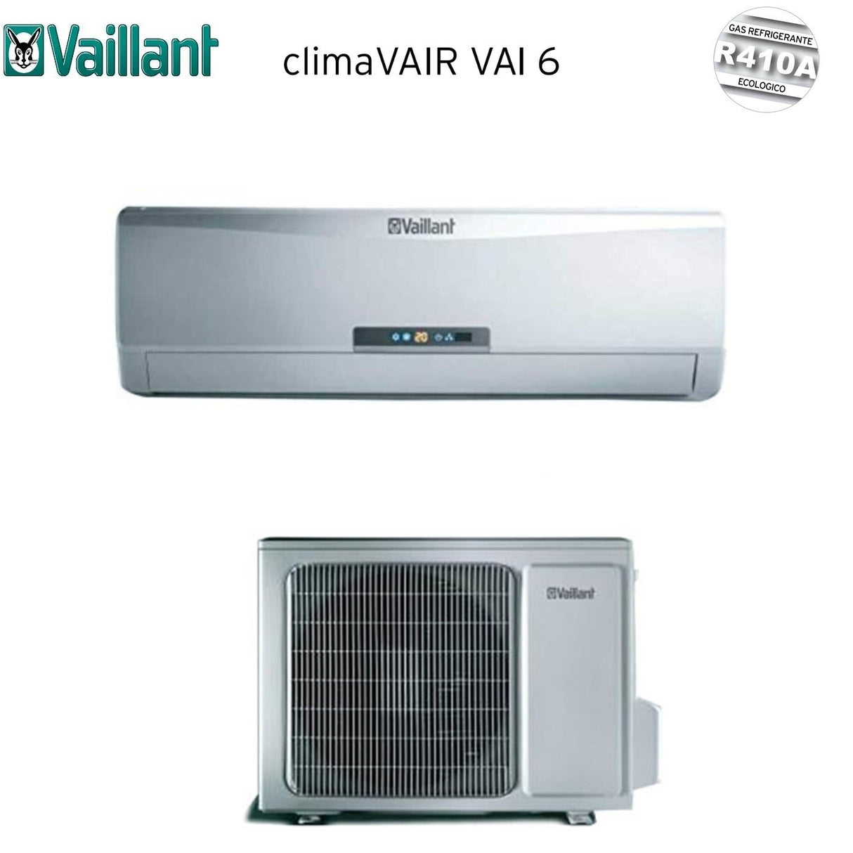 climatizzatore condizionatore vaillant inverter serie climavair vai 6 9000 btu vai6 025 wn r410